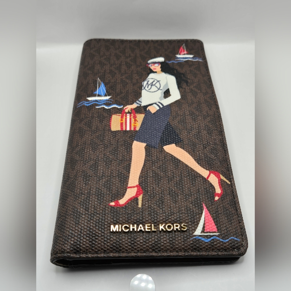 Michael Kors Brown Wallet with Sailor Design